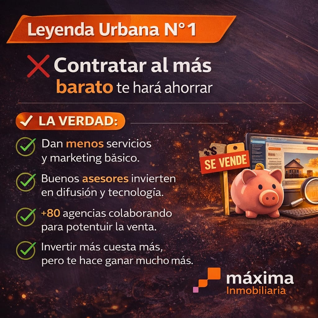 Leyenda Urbana Inmobiliaria: El error de contratar al asesor más barato